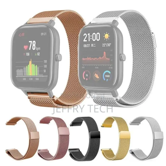 Huami Amazfit GTS 20mm / Bip U Pro Strap Watchband(Rose Gold