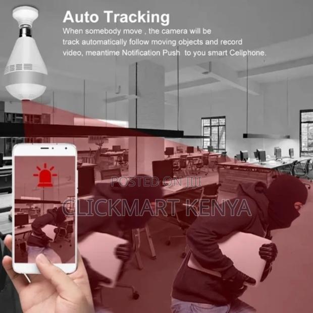 Wireless Bulb Camera Nanny Wifi CCTV Camera - thumbnail 2