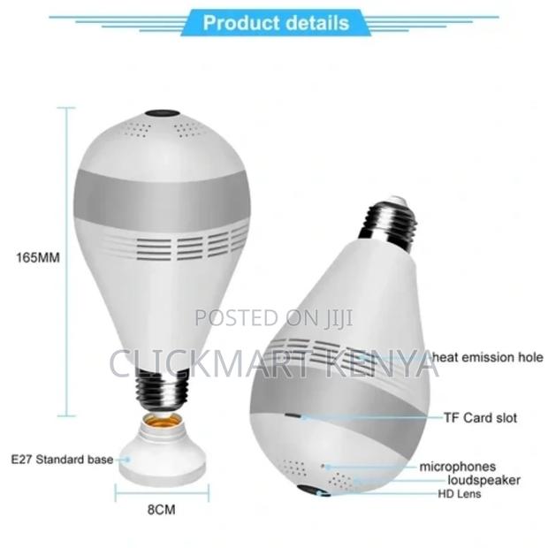 Wireless Bulb Camera Nanny Wifi CCTV Camera - thumbnail 4