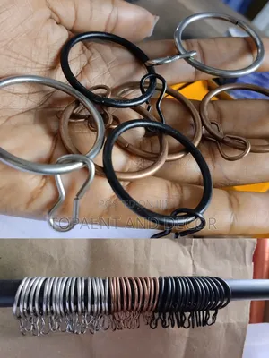 Round Strong Curtain Rods Rings