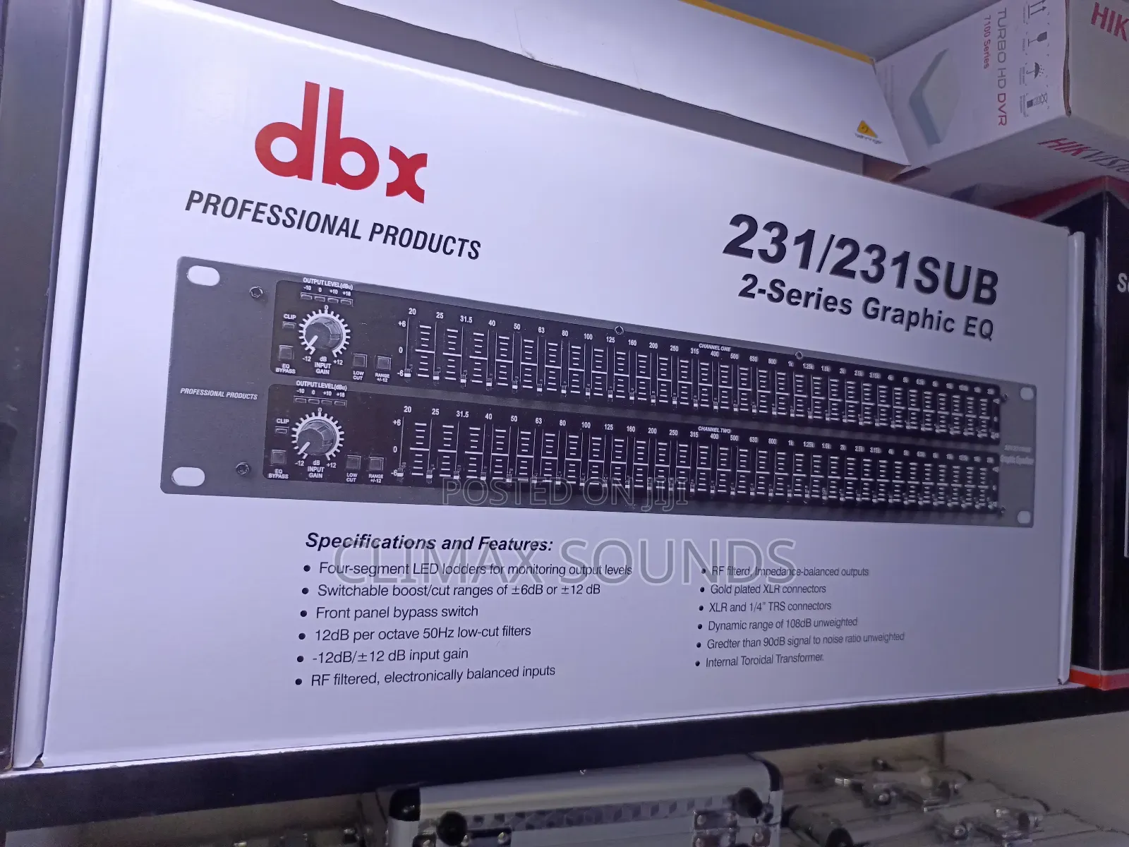 DBX Equaliser 231/231 Sub 2 Series Graphic Equaliser