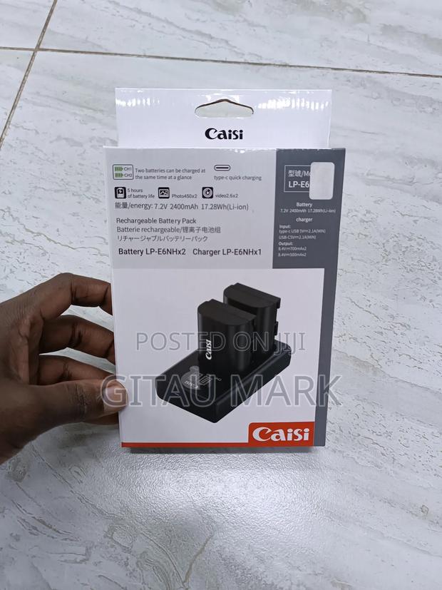 Caisi LP E6 Dual Battery Plus Charger
