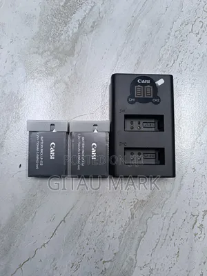 Caisi LP E12 Battery Pack( 2 Batteries And A Dual Charger)