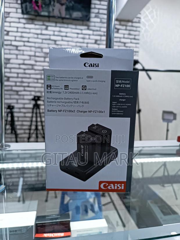 Caisi NP FZ100 Dual Battery Plus Charger