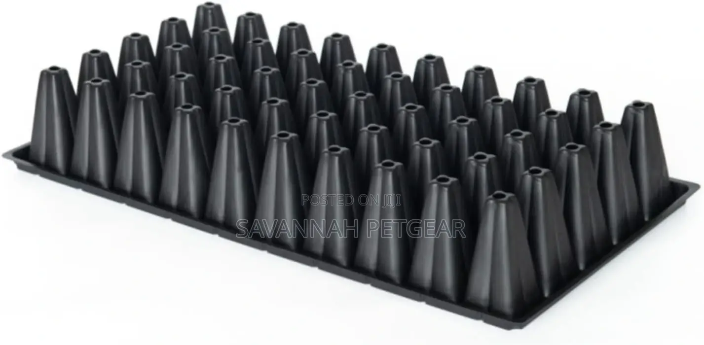 Durable Seedling Plastic Nursery Trays - 50 Cells- 10pieces
