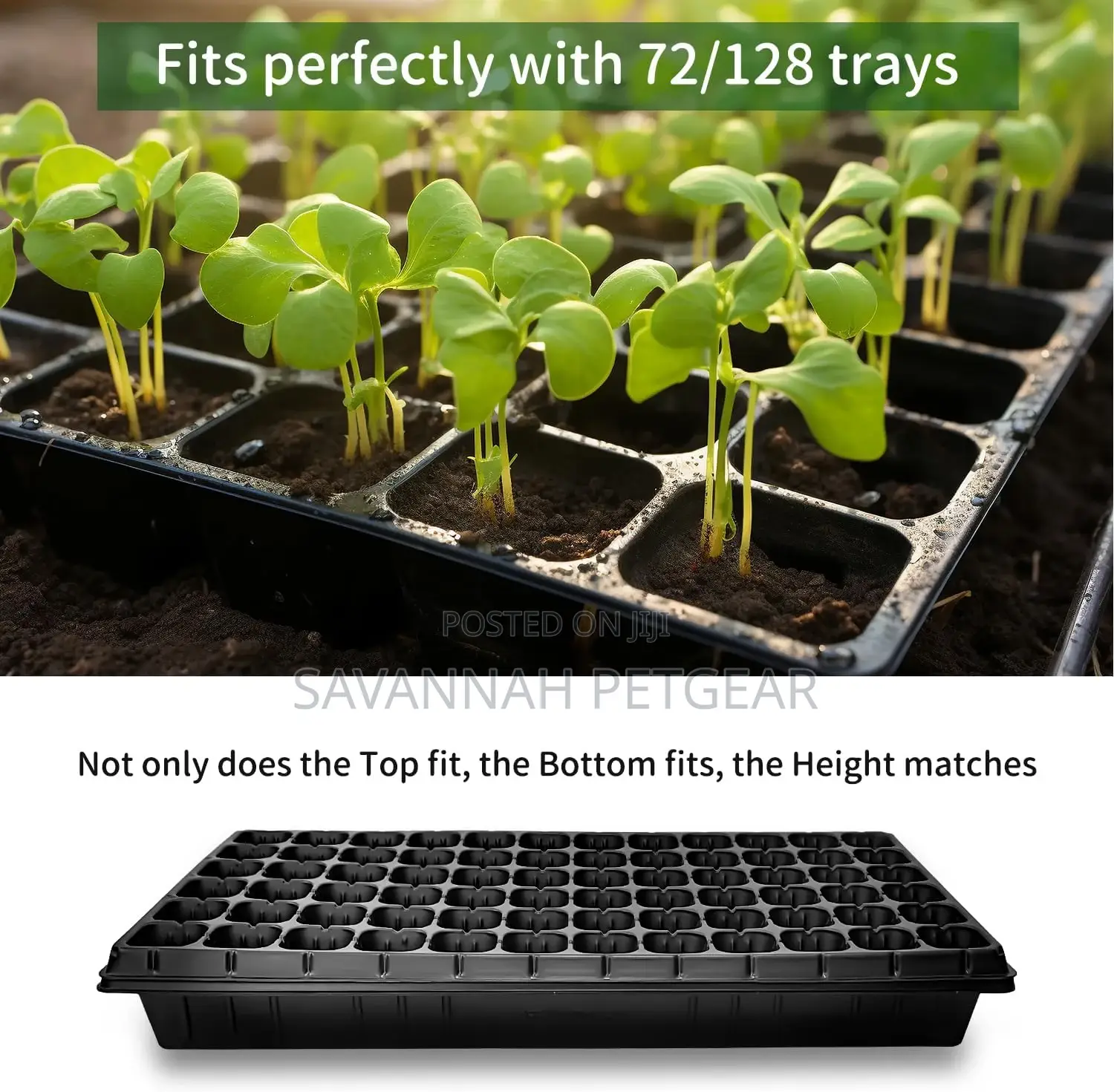 Heavy Duty Seed Starter Flat Seedling Plug Tray -10 Pieces