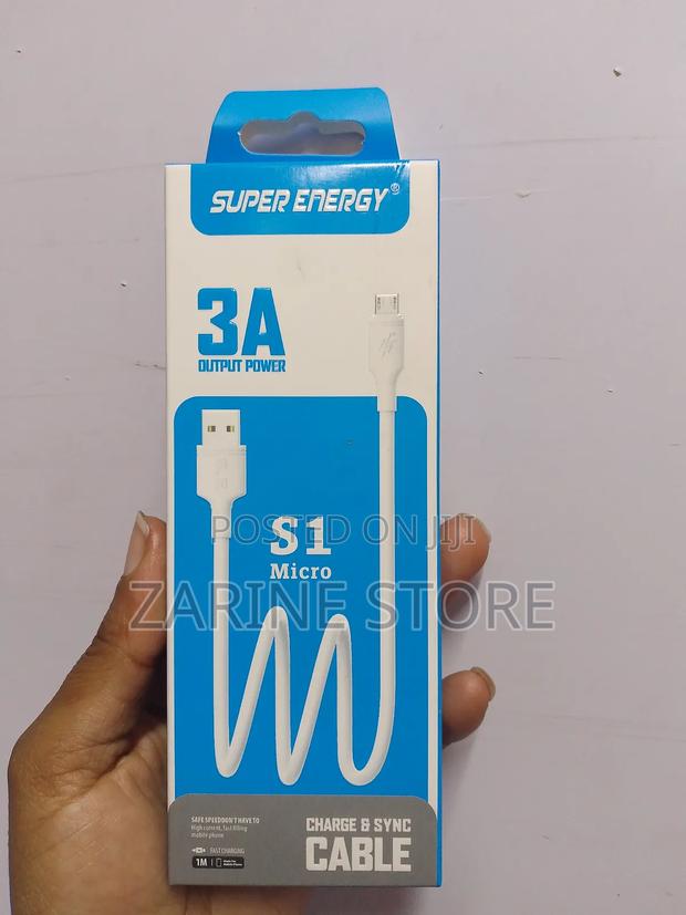 S1 Micro Android Fast Charging Cable 1 Metre Long, 3A Output - main view