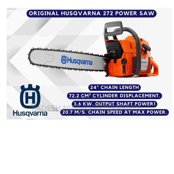 Heavy Duty 272 Husqvarna Power Saw - main view