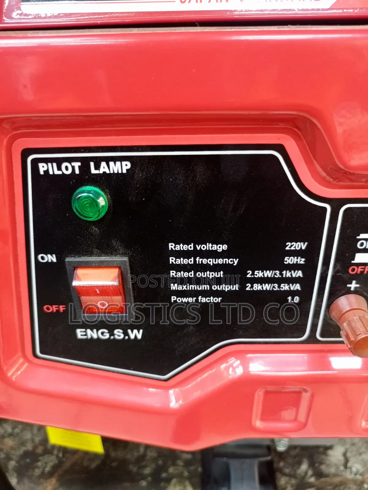 Pioneer Japan Pn3600n-6 3.5kva Gasoline Generator