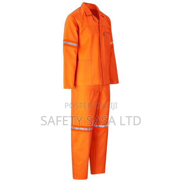 Trade Polycotton Orange Conti Suit - Orange Reflective Tape - main view