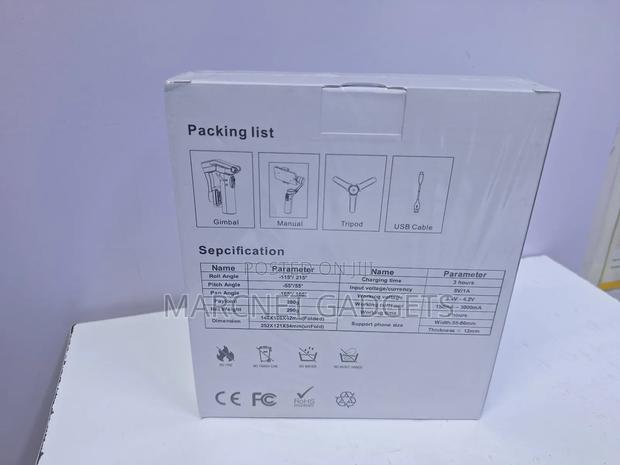 3 Axis Foldable Gimbal Stabilizer F5 Plus Pan Angle 360 - thumbnail 2