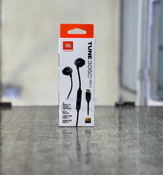 JBL Tune 305C Hi-Res USB-C Wired Earbuds With Mic