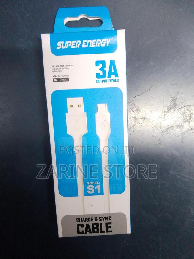S1 Fast Charging Type C Cable 3A Output Power 1 Metres Long - thumbnail 2