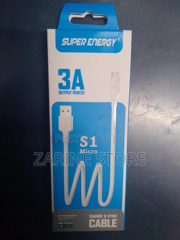 S1 Micro Android Fast Charging Cable 1 Metre Long, 3A Output - thumbnail 2