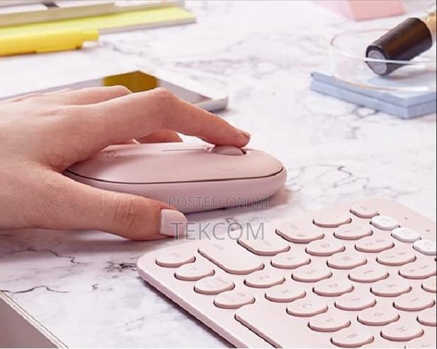 Logitech M350 Pebble Wireless Mouse Rose - main view