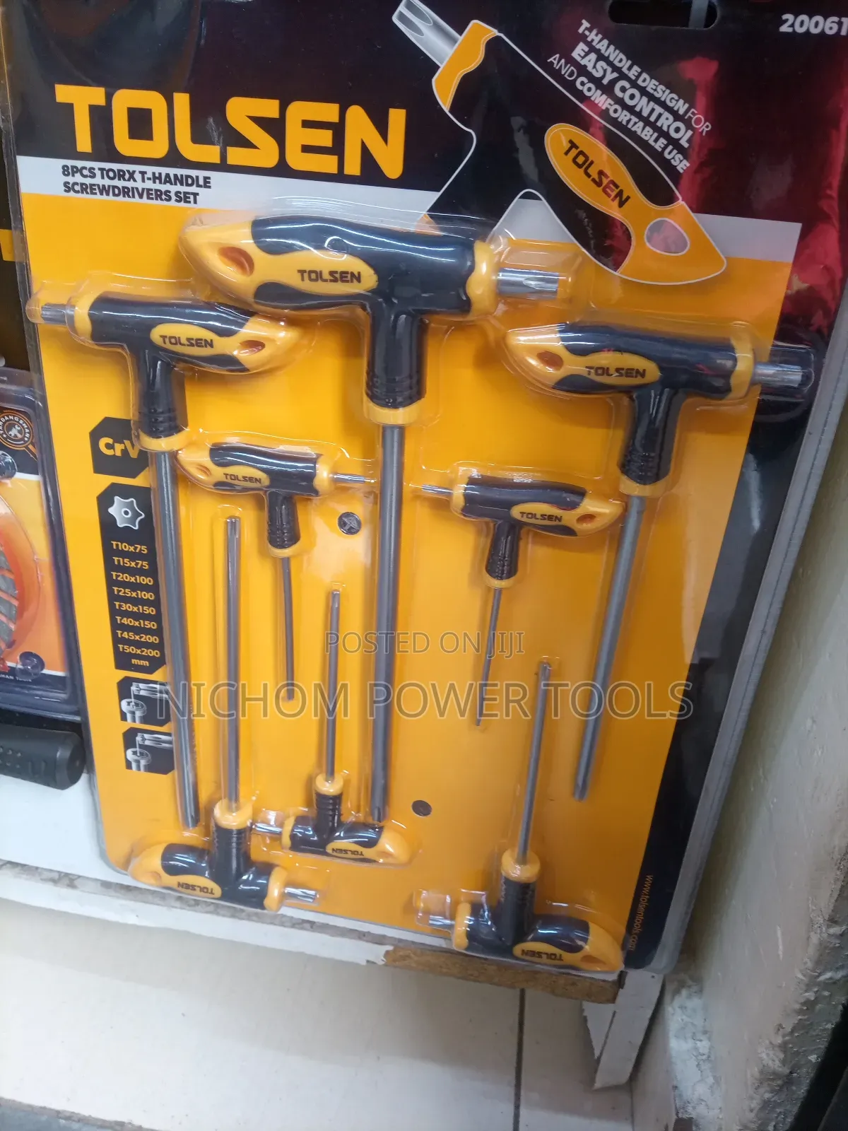 Tolsen 8pcs Torx T-Handle Screwdriver