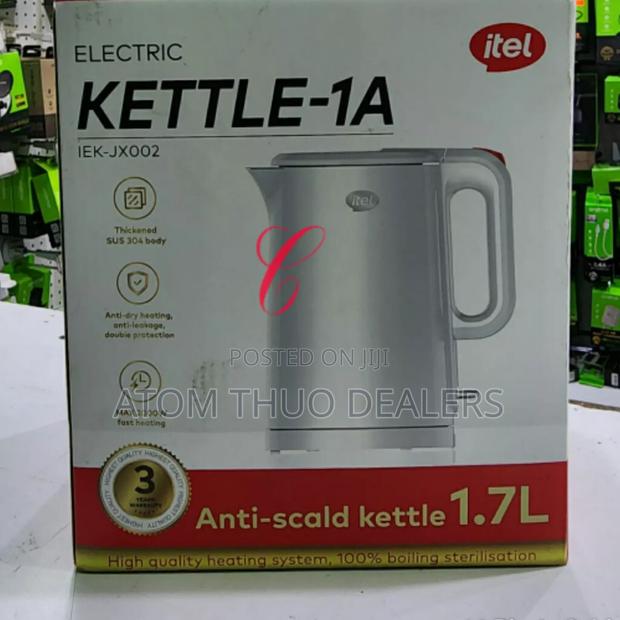 Itel Electric Water Kettle 1.7L Anti Scald Electric Kettlr