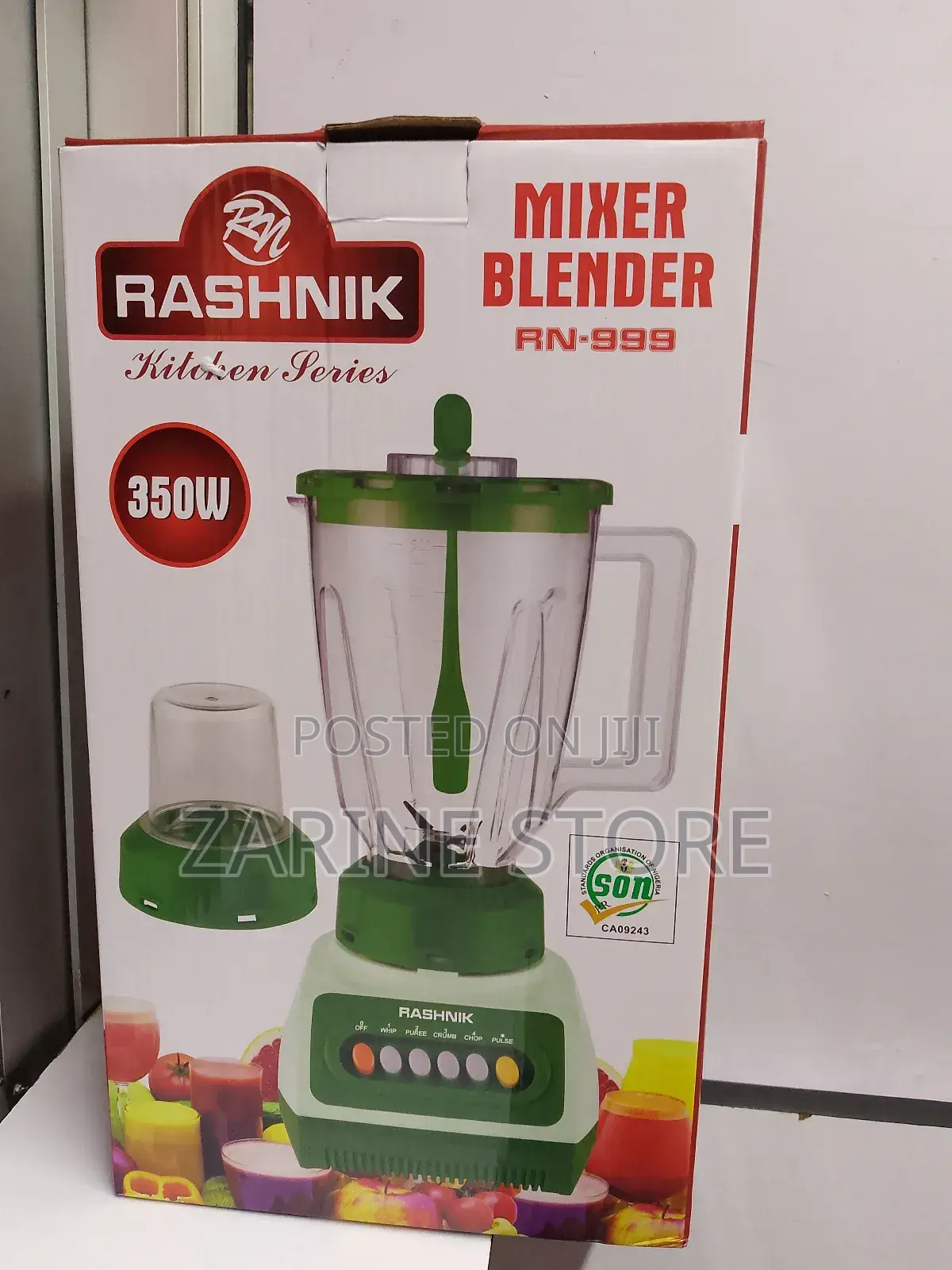 Rashnik Mixer Blender 1500ml 1.5L 2 in 1 Blender