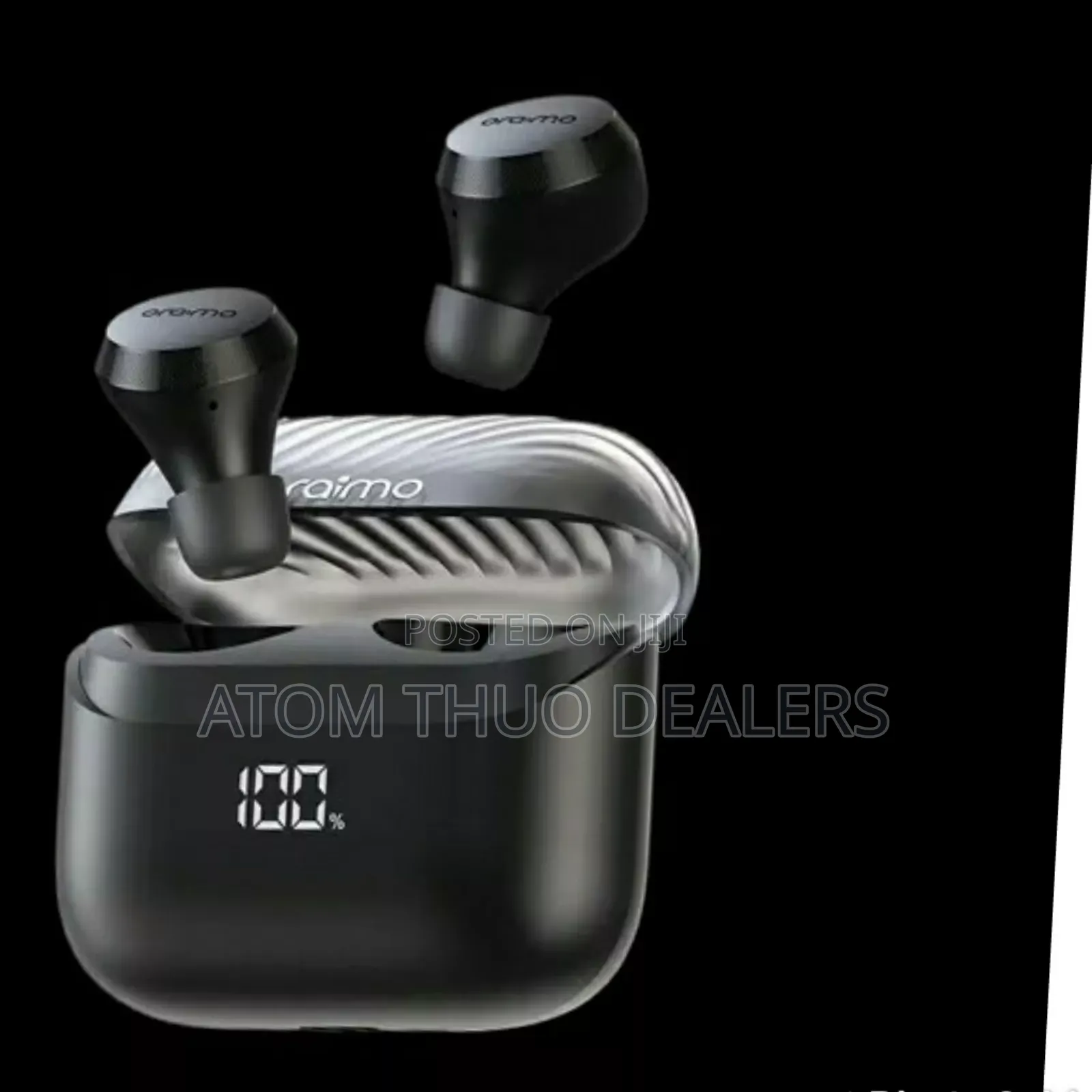 Black Oraimo Airbuds 4ANC True Wireless Earbuds