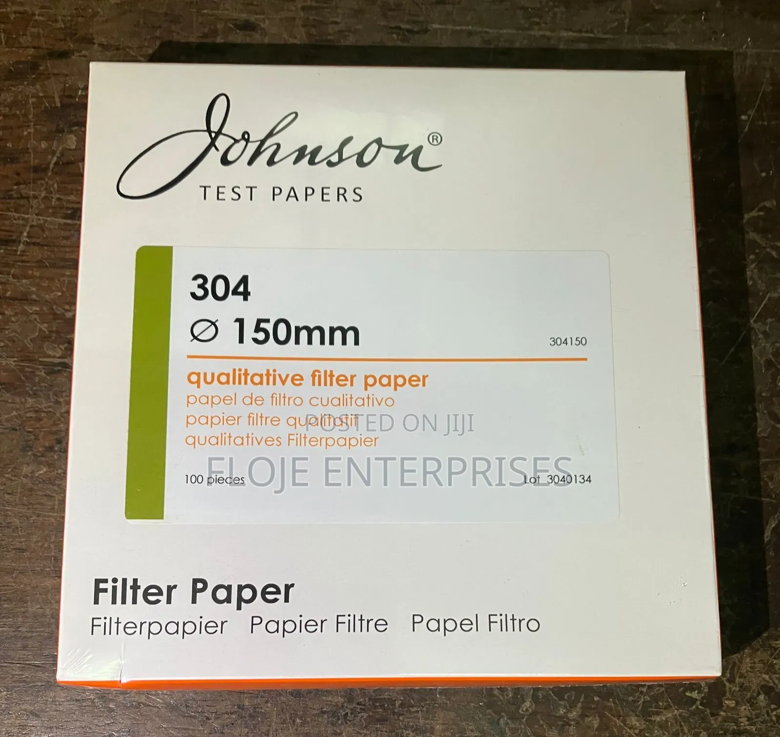 Filter Paper Johnson 304-150mm