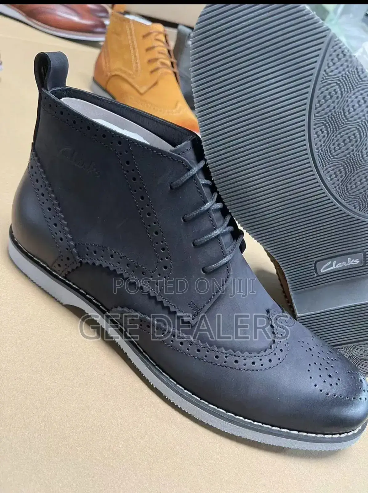 Men Official Chelsea Boots >Leather Clarks Boots