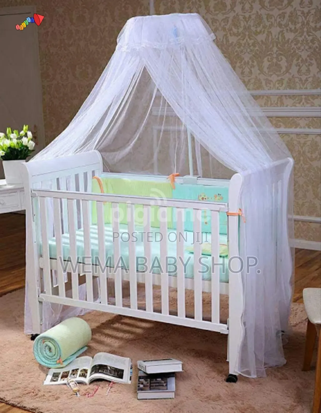 Half Stand Baby Cot Mosquito Net