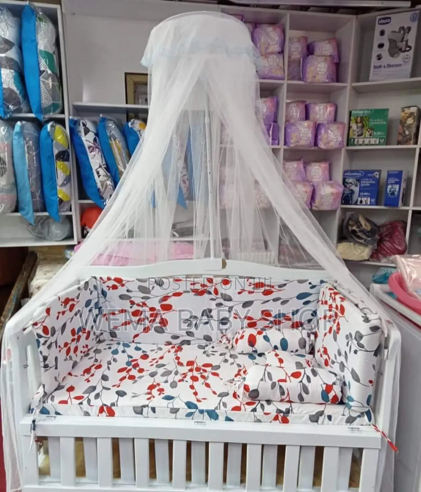 Half Stand Baby Cot Mosquito Net