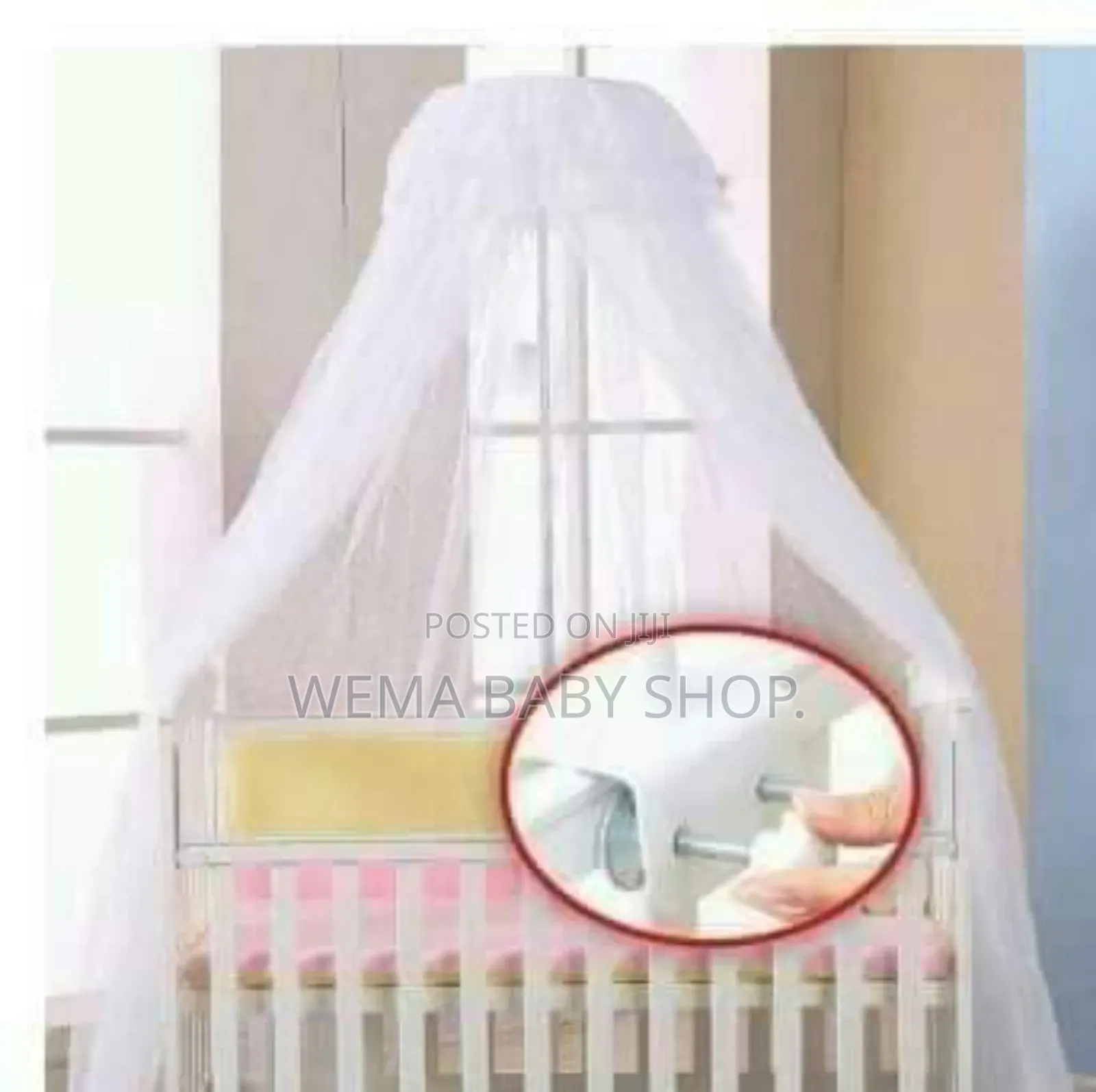 Half Stand Baby Cot Mosquito Net