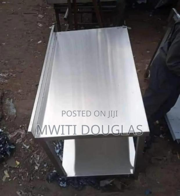 Stylish Shinny Stainless Working Table