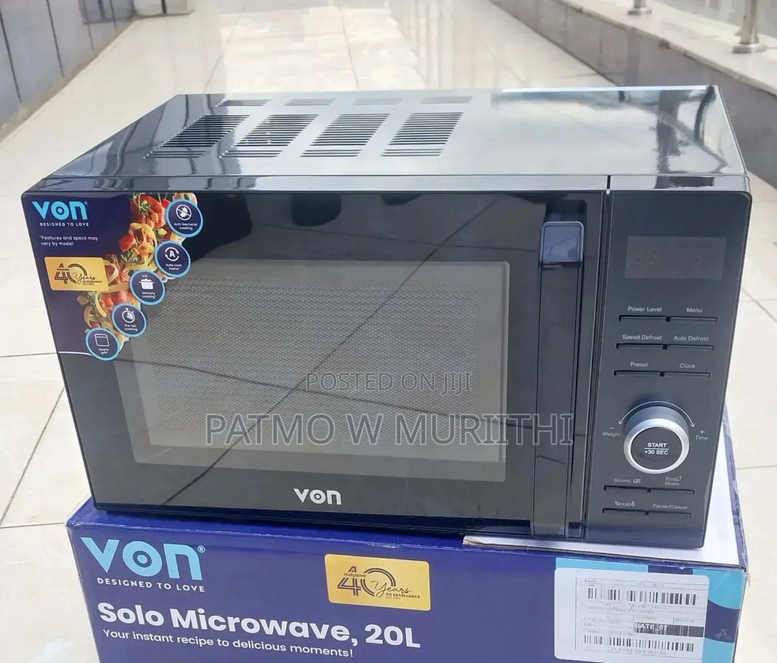Microwave,Von Hotpoint Digital Timer Microwave 20l