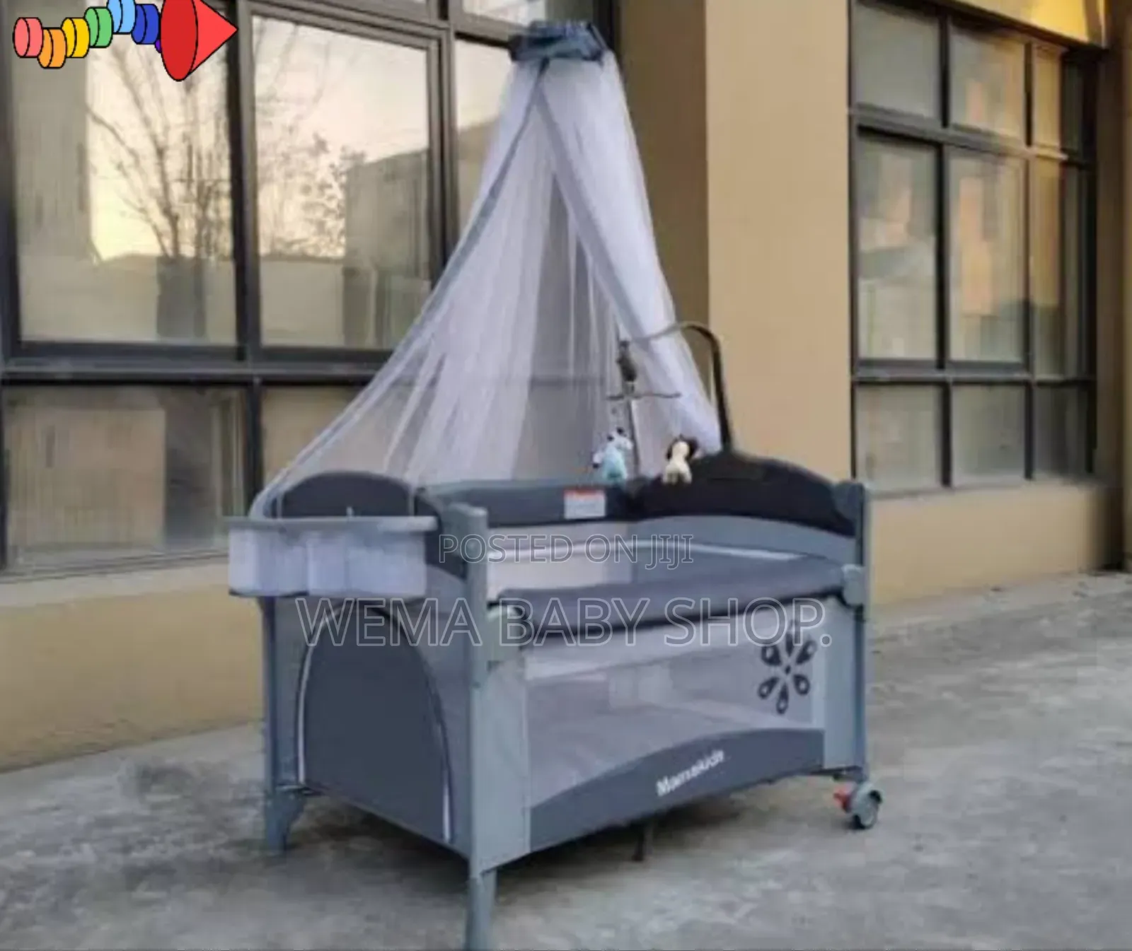 Baby Co Sleeper/Bedside Crib With Playpen