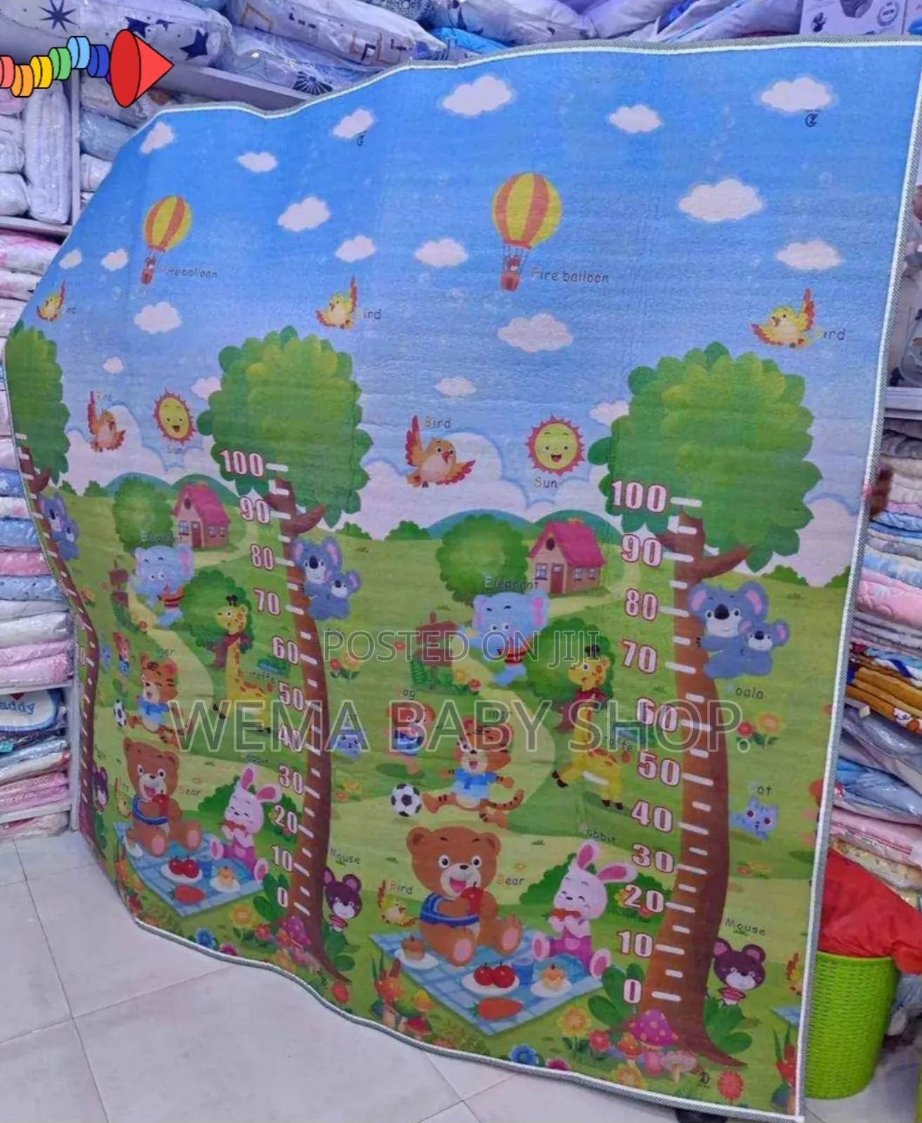 Double Sided Spongy Waterproof Baby Crawling Mat
