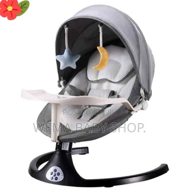 Baby Electric/Battery Swing With Bluetooth Feeding Area - thumbnail 5