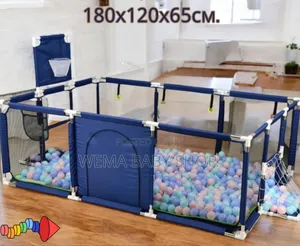 Large Kids Safety Fence/Playpen With Balls