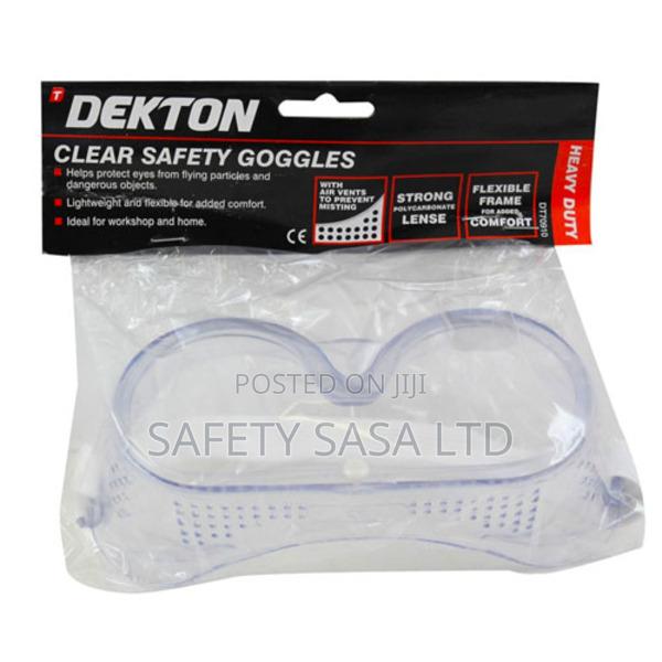 Clear Safety Goggles - main view