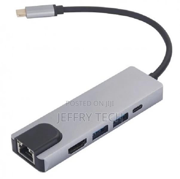 HUB 5 in 1 - USB-C, LAN, HDMI, 2x USB 3.0 - main view