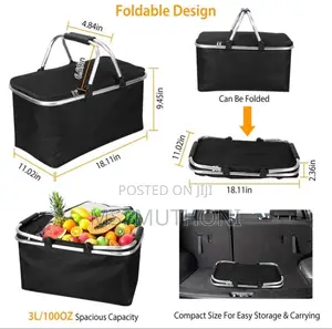 Picnic Foldable Insulated Portable Basket Now Availabl