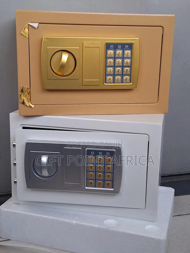 Metallic Money Safe Box With Combination Passwordand Keys - thumbnail 3