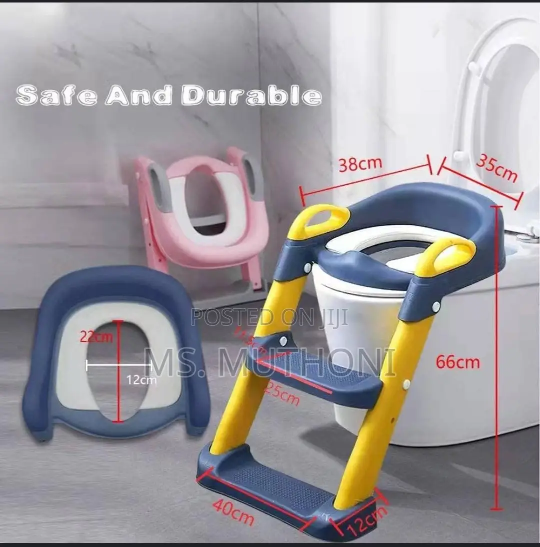 Baby Toilet Seat With Ladder Infant, Training Folding Seat