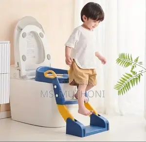Baby Toilet Seat With Ladder Infant, Training Folding Seat