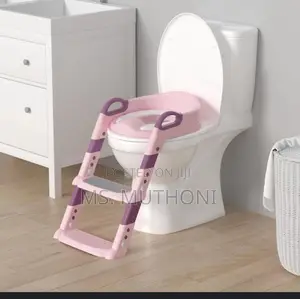 Baby Toilet Seat With Ladder Infant, Training Folding Seat