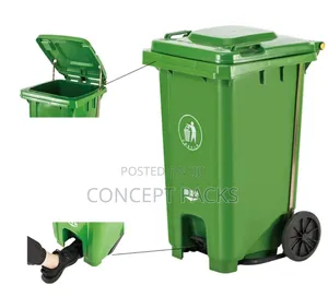 100ltr Pedal Bin With Wheels.