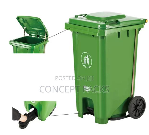 100ltr Pedal Bin With Wheels.