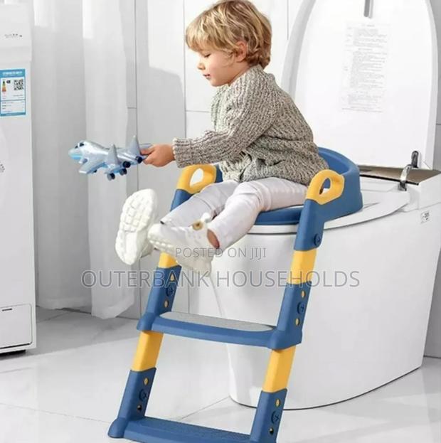 Baby Toilet Seat With Ladder Infant, Training Folding Seat