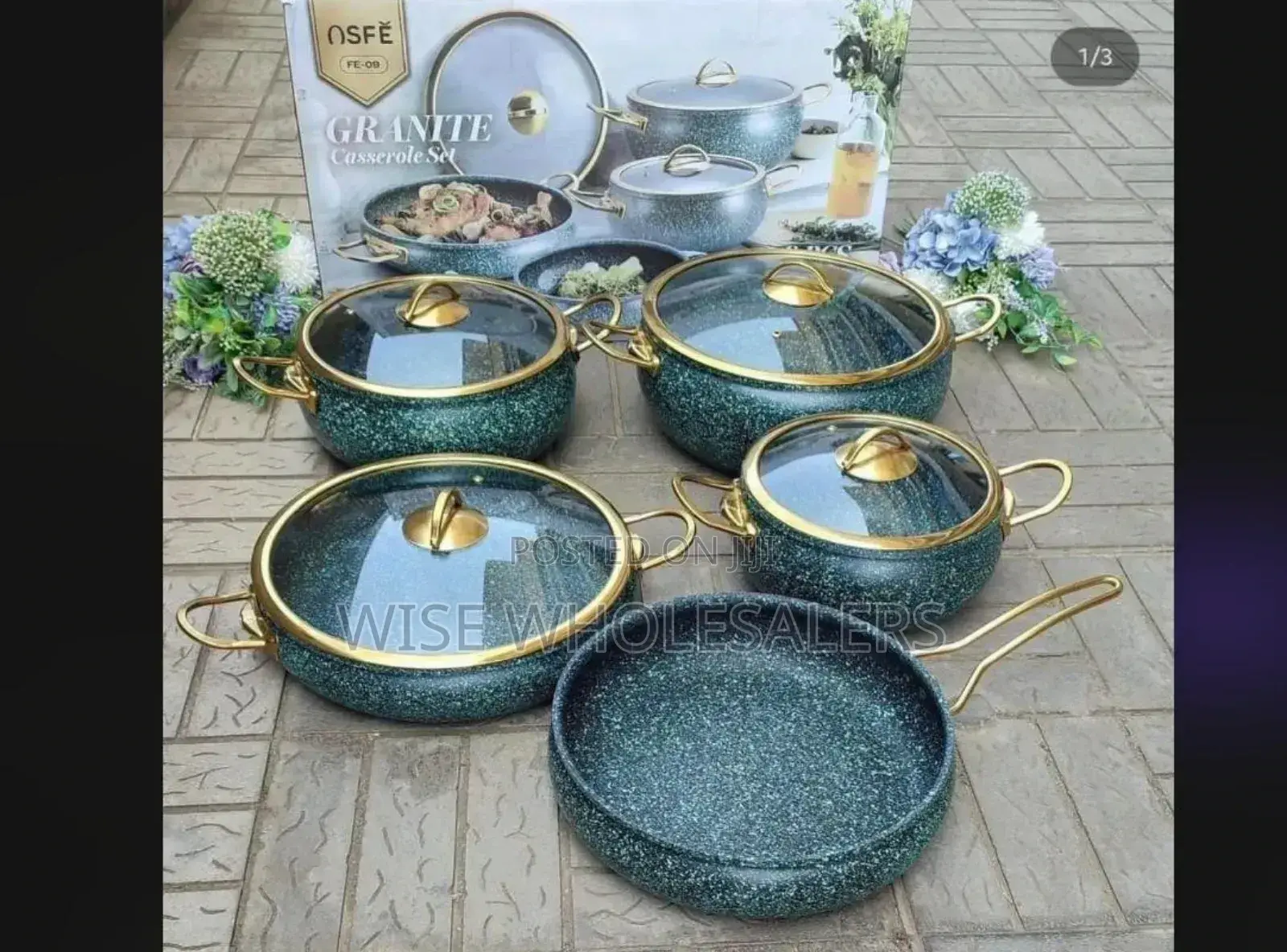 * 9pcs Granite Coating Kitchen Cookware Set••° ••