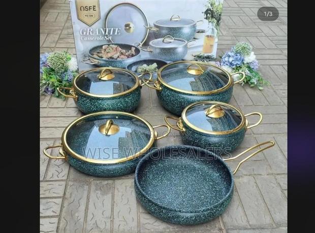 * 9pcs Granite Coating Kitchen Cookware Set••° •• - main view