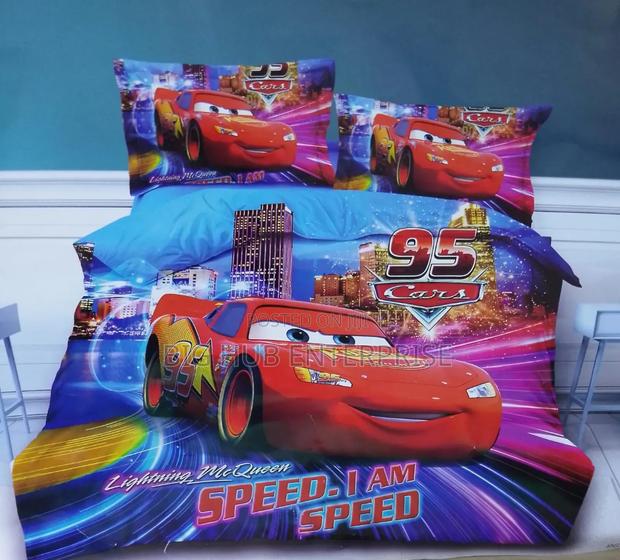 Cartoon Themed Duvet 1 Bedsheet 2 Pillowcases 4*6