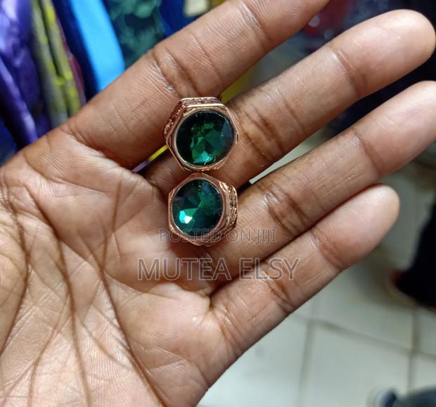 Silver With Touch of Green Cafflings - main view