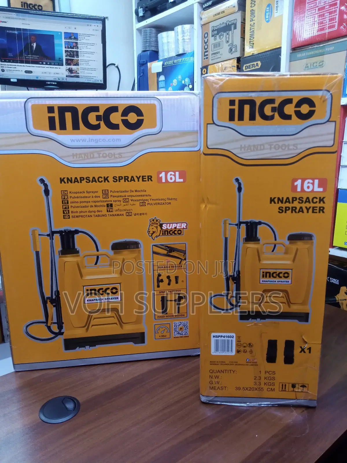 16l Ingco Knapsack Sprayer