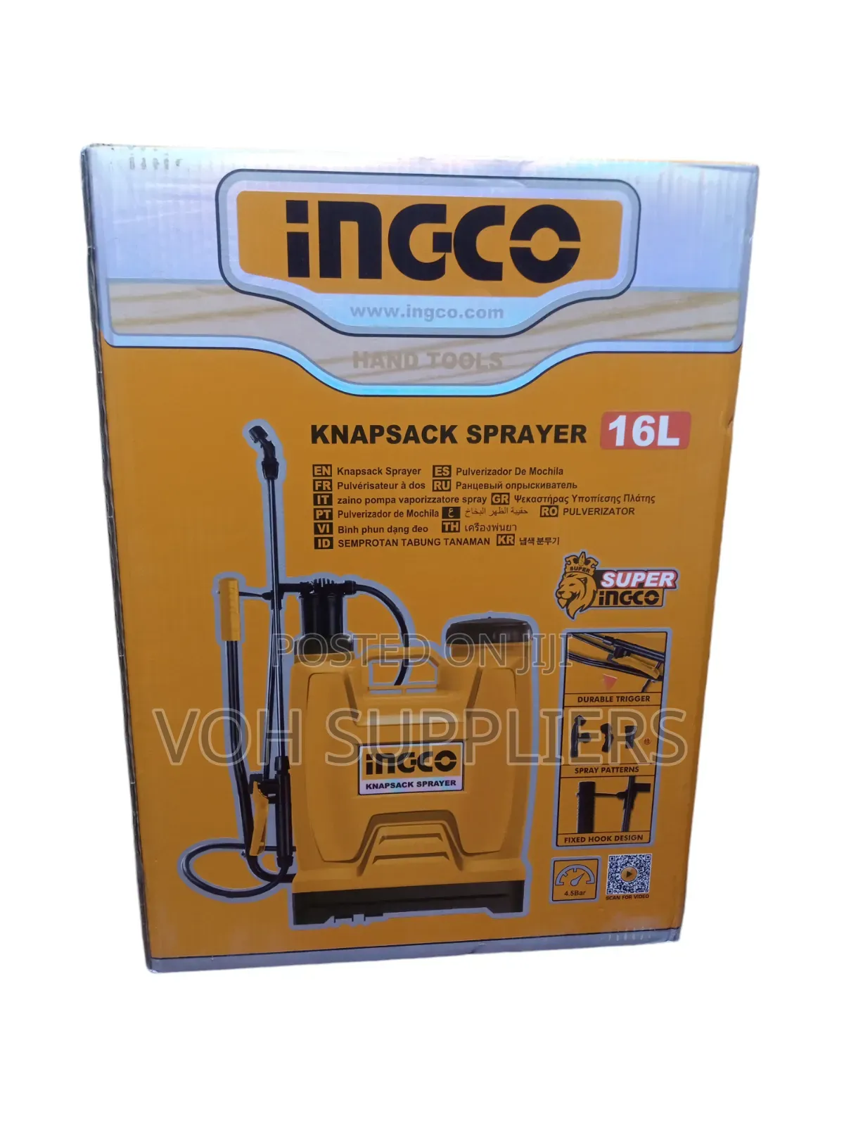 16l Ingco Knapsack Sprayer